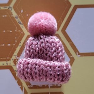 Super Cute Teeny Tiny Crochet Snow Hat Pin